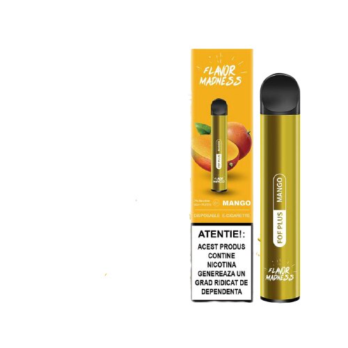 Tigara Electronica de Unica Folosinta cu Nicotina - Puff Bar FOF Plus - Mango