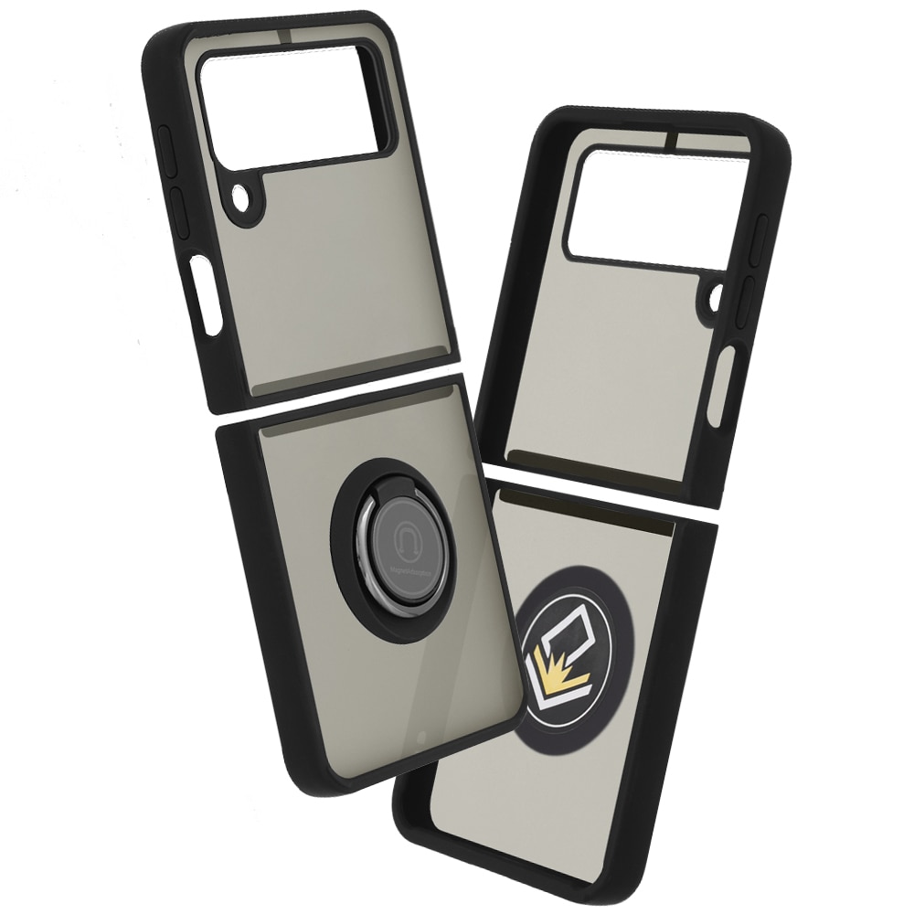 Husa pentru Samsung Galaxy Z Flip 3 5G Atlantic Glinth cu Inel Negru