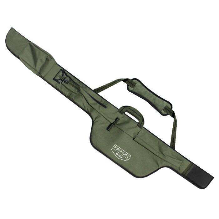 Husa cu 2 compartimente pentru lansete pescuit, Delphin, Model Porta Pocket cu buzunare adanci Lungime 215cm