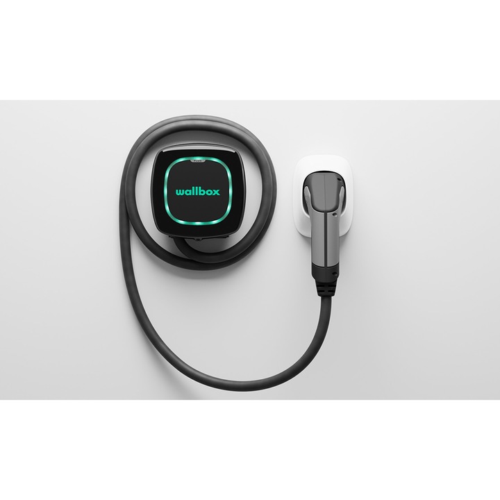 Statie incarcare masini electrice - Wallbox Pulsar 22 kW cablu Type2 atasat - Negru
