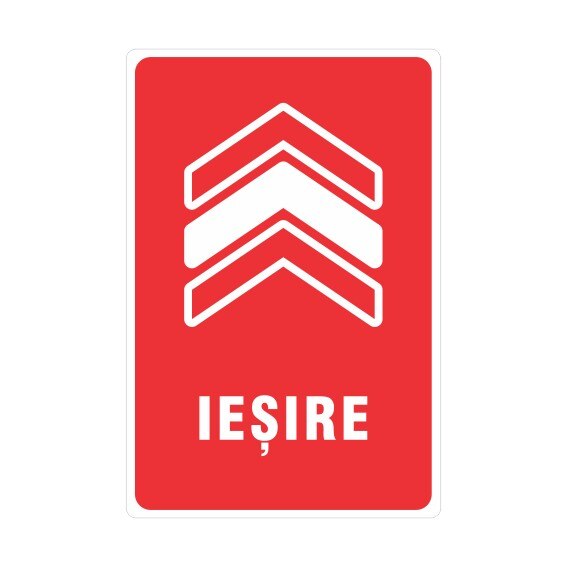 Sticker pentru pardoseli, Iesire, 20x30cm