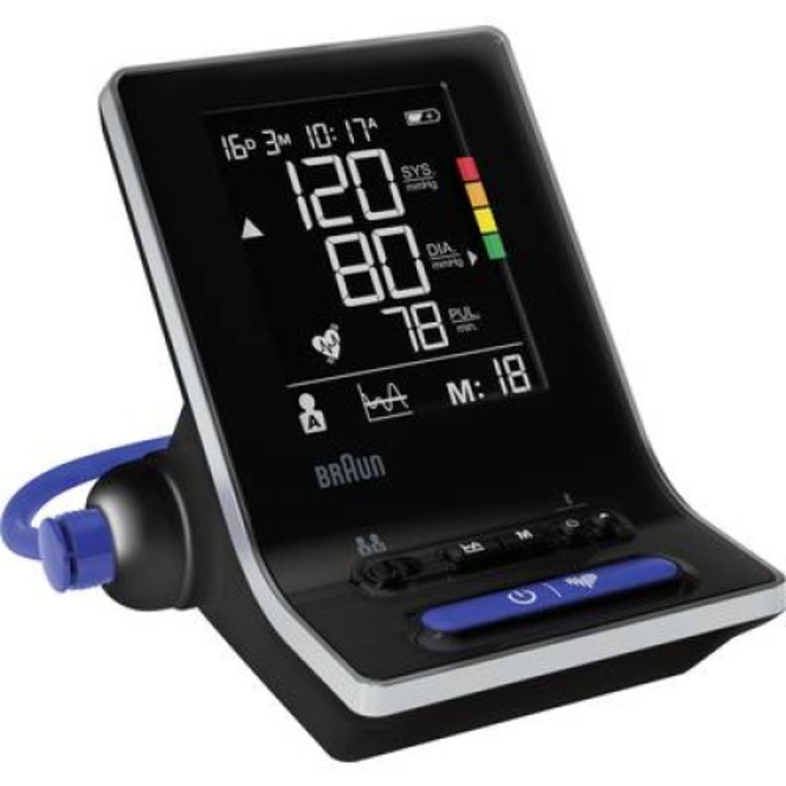 Braun ExactFit™ 5 BUA6350 Bluetooth Connect vérnyomásmérő, 2 mandzsetta mellékelve SM, L-XL