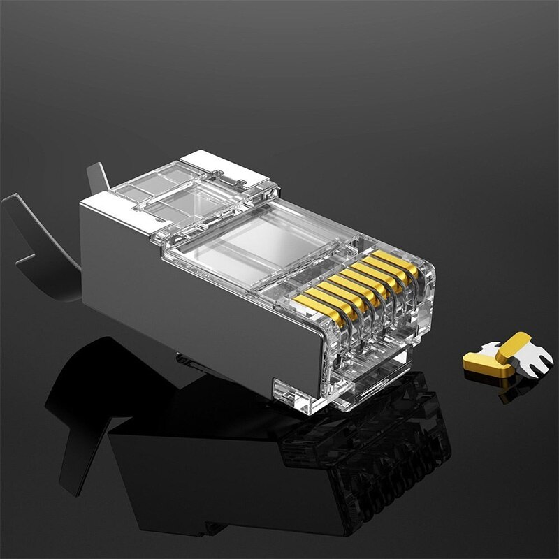 Set 10x Connector Modular RJ45, Ugreen 70316, Cat6A/7, Transparent