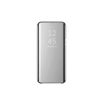 Husa de protectie Clear View pentru Samsung Galaxy S20 Ultra, silver, flip cover Husa de protectie Clear View pentru Samsung Galaxy S20 Ultra, silver, flip cover