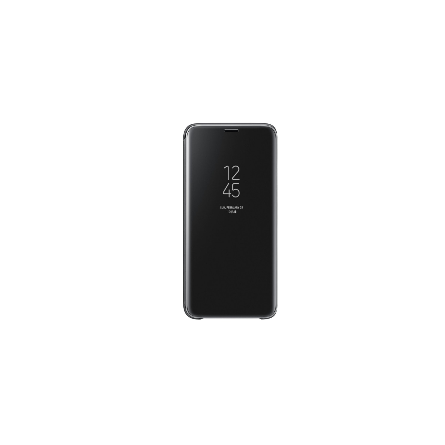Husa de protectie flip, pentru Samsung Galaxy S10 Lite, Clear View, Negru