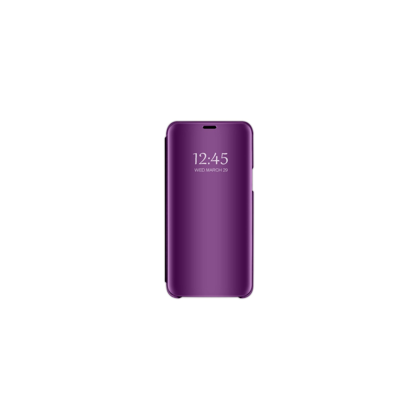 Husa de protectie pentru Samsung Galaxy M30 si A40s, Clear View, Mov