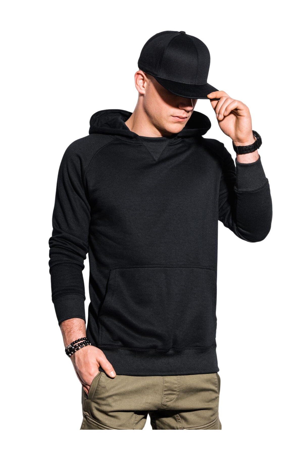 Hanorac barbati B1085, Negru, S