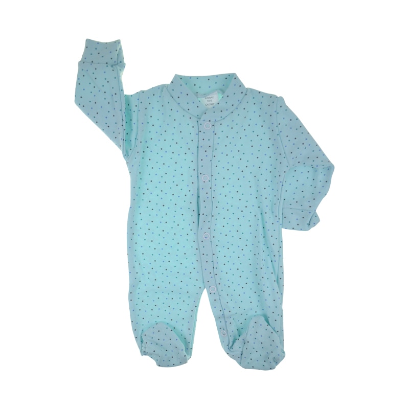 Salopeta cu maneca lunga pentru baieti Mini Junior SPBMJ-129, Albastru 48 CM