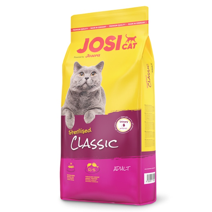 Hrana uscata pentru pisici Josera JosiCat Sterilised Classic, 18Kg