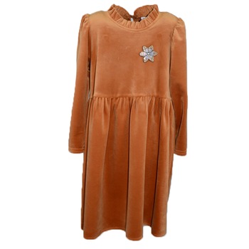 Rochie eleganta pentru fete Tylkomet TLY-2, Portocaliu 110 CM Rochie eleganta pentru fete Tylkomet TLY-2, Portocaliu 110 CM