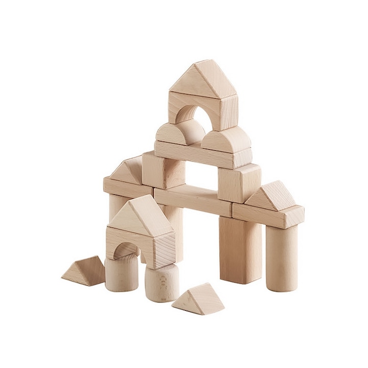 Jucarie de constructie din lemn, Játékhu, 22 buc