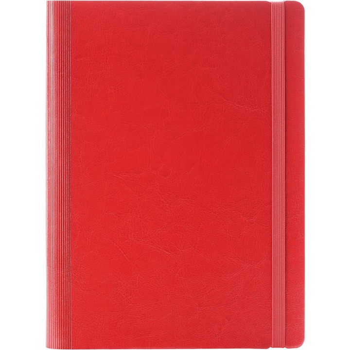 Dátum nélküli napló, Ego, Idea, lézergravírozással, 224 oldal, piros