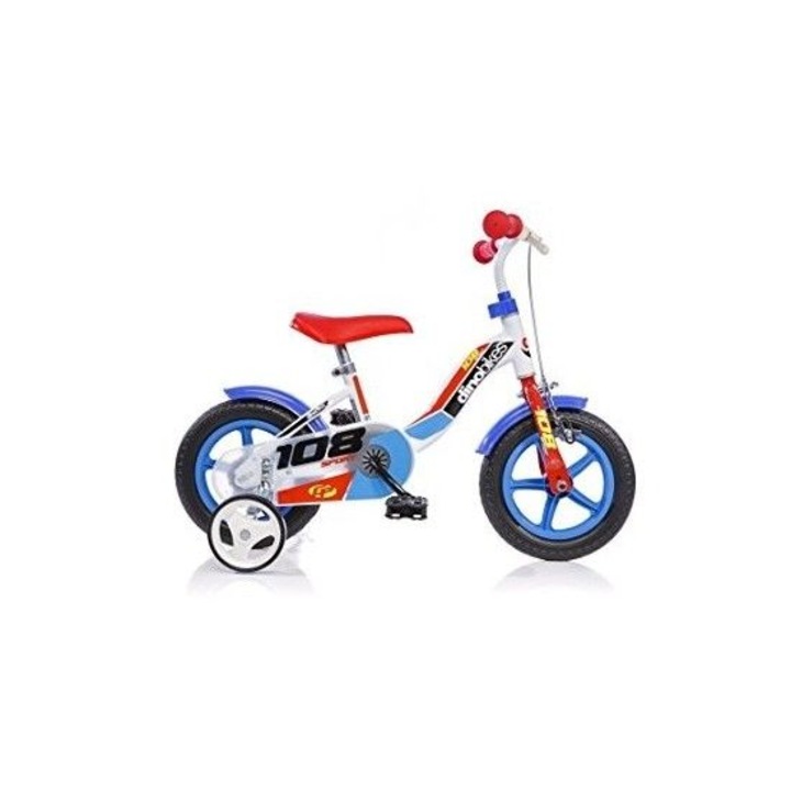 Bicicleta pentru copii 108FL, 10", 3-4 ani, Multicolor
