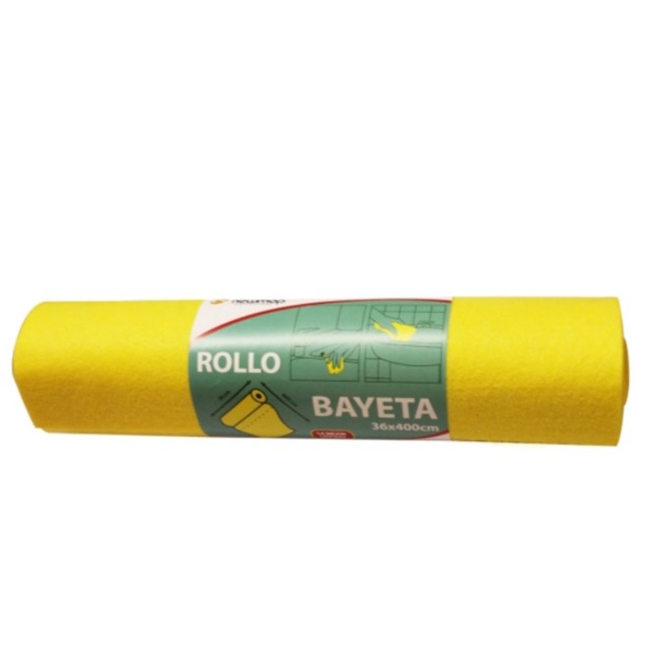 Laveta tip rola , galbena universala, pretaiata, 4mx36cm