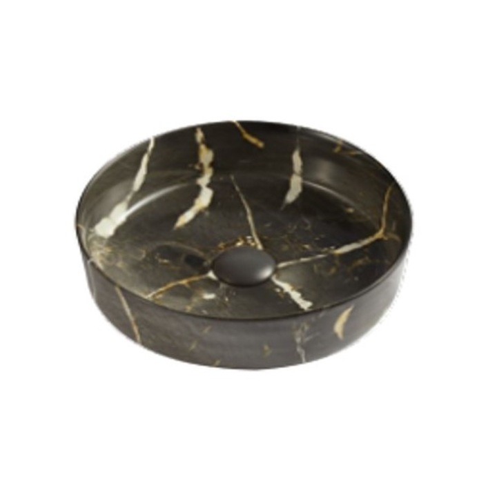 Lavoar pe blat, rotund, ROMSTAL, COLORADO, maron, 35,5x35,5 cm