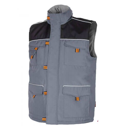 Vesta de protectie, Profess-TOP, imblanita, de iarna, gri, marimea M