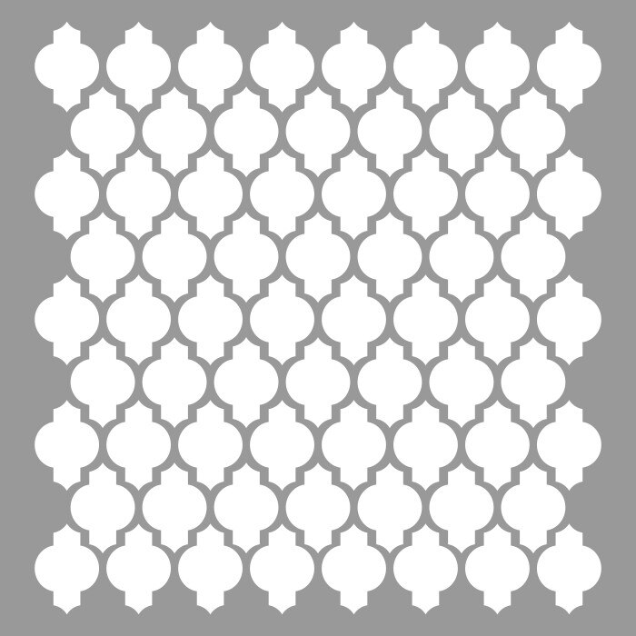 Sablon 59x59cm, Wallpaper Baroque Pattern, Refolosibil SP123