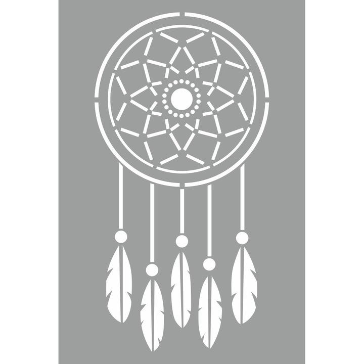 Sablon 59x40cm grosime 0.5mm Dream Catcher, Refolosibil SP124