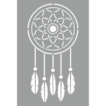 Sablon 59x40cm, Dream Catcher, Refolosibil SP124 Sablon 59x40cm, Dream Catcher, Refolosibil SP124