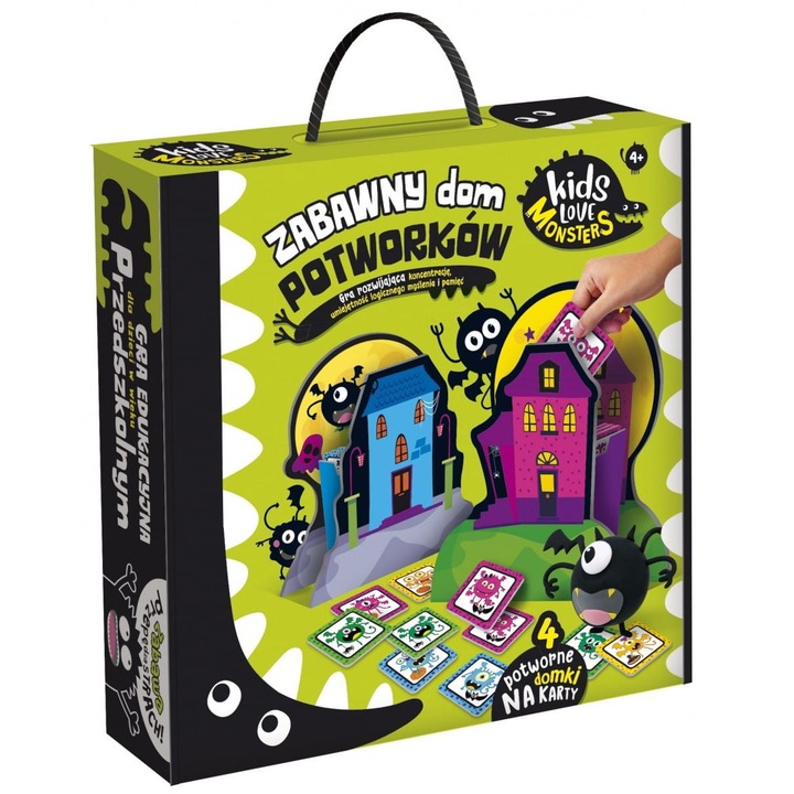 Joc educativ Lisciani, Funny house of monsters, +4 ani, Multicolor