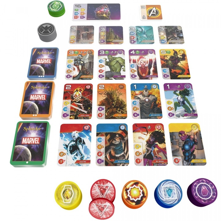 Joc de societate, Splendor Marvel, Rebel, 2-4 jucatori, Multicolor