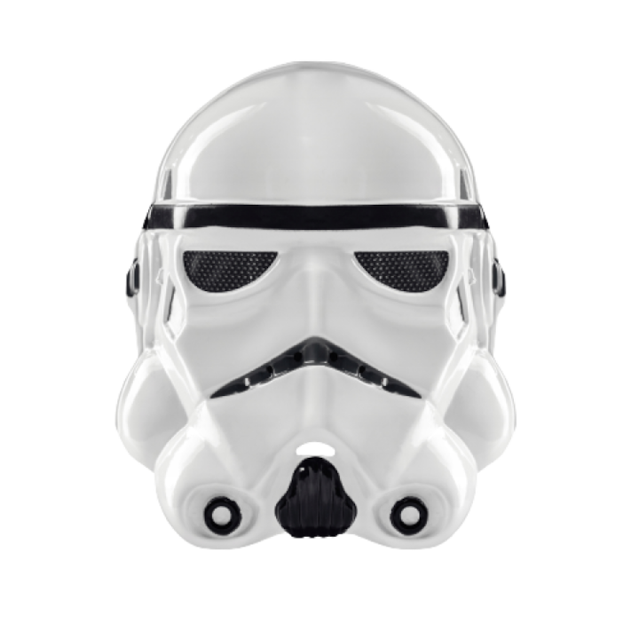 Пластмасова маска Star Wars, Stormtrooper, Бял