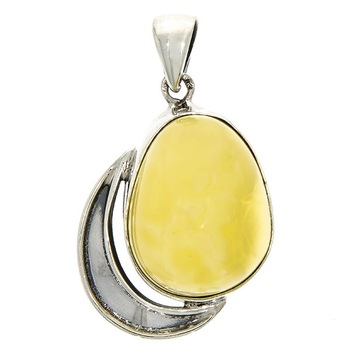 Pandantiv Argint Antichizat Statement Lucrat Manual cu Piatra Naturala de Chihlimbar Galben, 4.7 x 2.8cm Pandantiv Argint Antichizat Statement Lucrat Manual cu Piatra Naturala de Chihlimbar Galben, 4.7 x 2.8cm