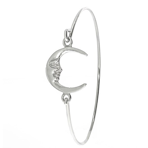 Bratara Argint Fixa cu Semiluna, 6cm