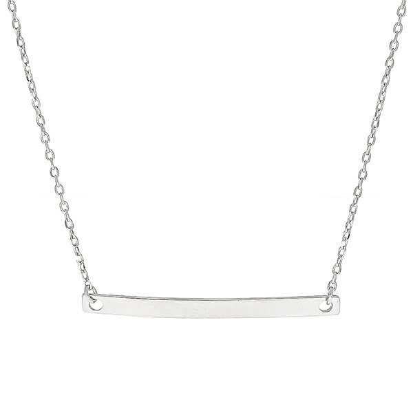 Lantisor Argint cu Placuta, 47cm