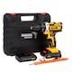 Autofiletanta DDT-CD005, Mustang, 2 acumulatori, 26 V, cu percutie, 27 de accesorii, 350/1350/3000 rpm