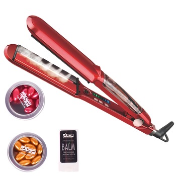 Placa de indreptat parul cu abur, DSP Profesional, placa din titan, 150-230 Celsius Placa de indreptat parul cu abur, DSP Profesional, placa din titan, 150-230 Celsius