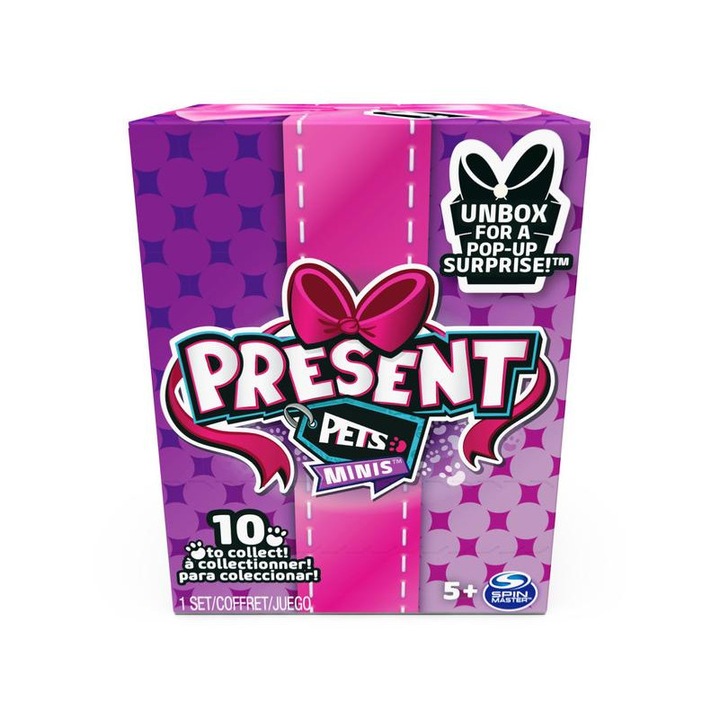 Present pets: meglepetés mini kutya figura házikóban
