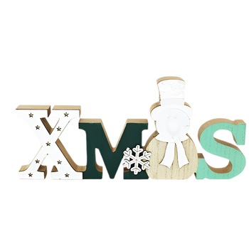 Decoratiune Craciun cu Lumini, Forma XMAS, Din Lemn, 13x29 cm, Alb Verde Decoratiune Craciun cu Lumini, Forma XMAS, Din Lemn, 13x29 cm, Alb Verde