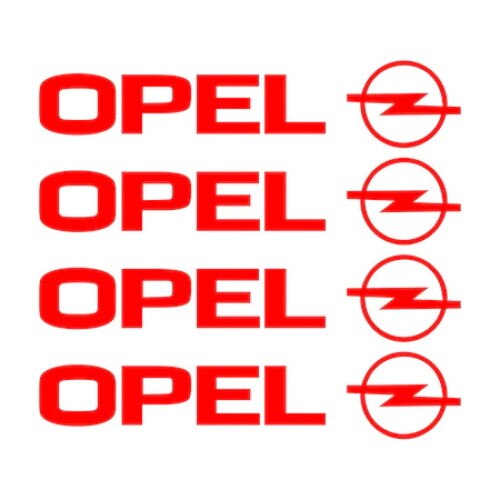 Set stickere manere Opel, Culoare Rosie