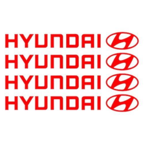 Set stickere manere Hyundai, Culoare Rosie