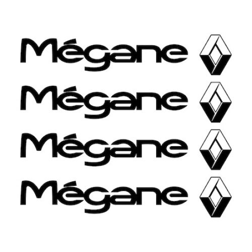 Set stickere manere Megane, Culoare Neagra
