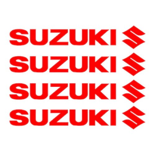 Set stickere manere Suzuki, Culoare Rosu