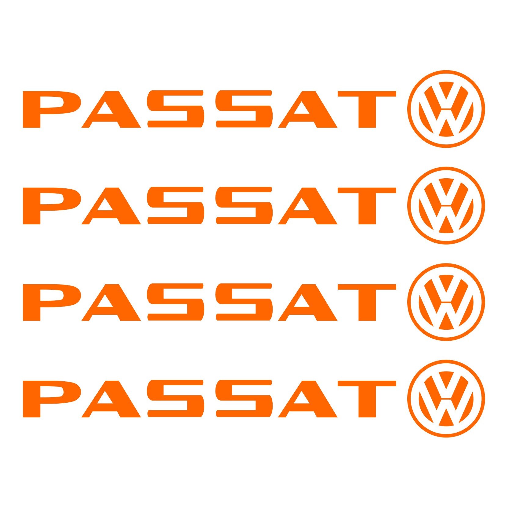 Set stickere manere Passat, Culoare Portocalie