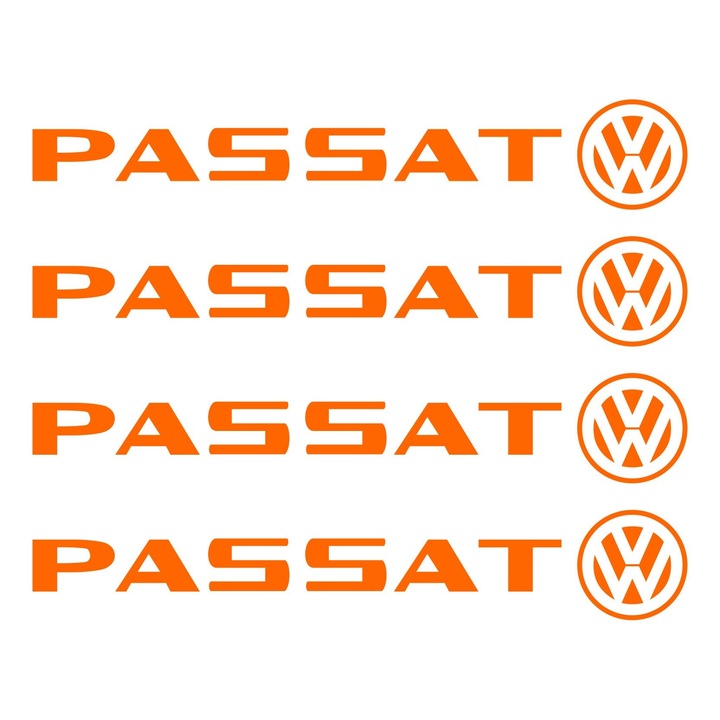 Set stickere manere Passat, Culoare Portocalie