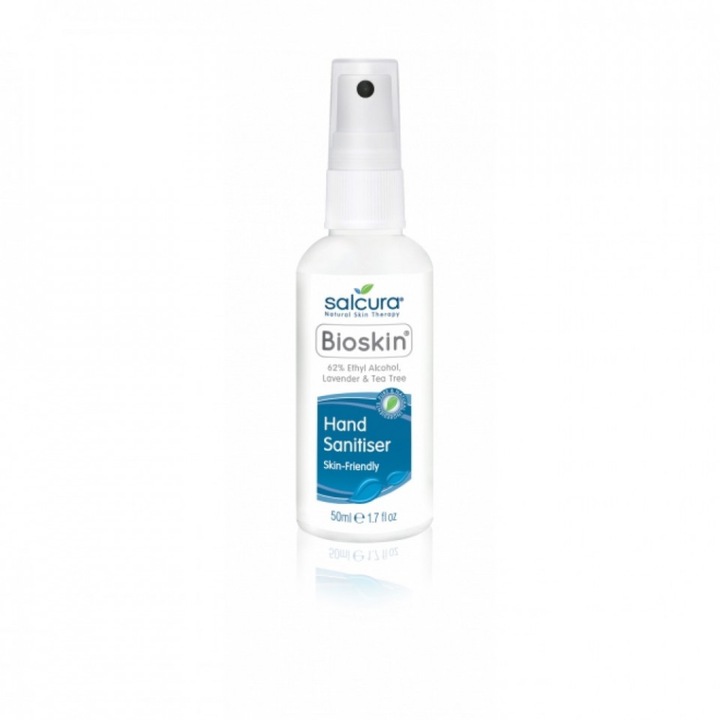 Kézi spray, Salcura Bioskin, 62% alkohol levendulával és teafával, 50 ml