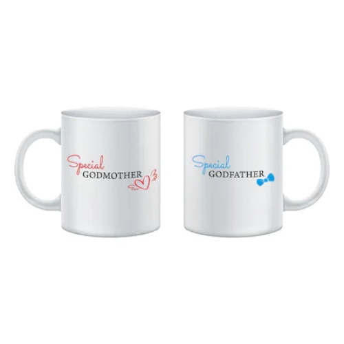 Set cani personalizate pentru nasi, Special Godmother si Special Godfather , 330 ml