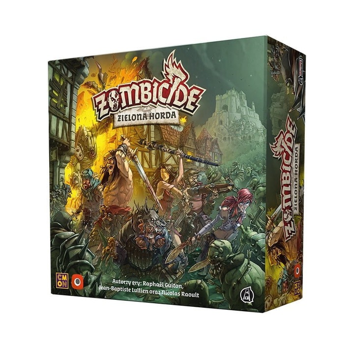 OEM Zombicide Green Horde portáljáték, 1-6 játékos, többszínű
