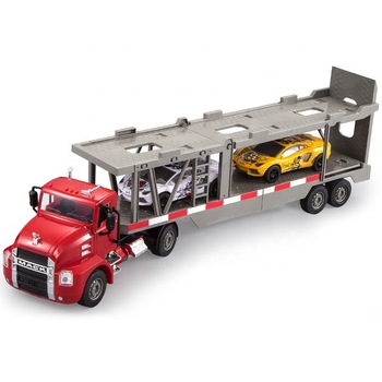 Camion de transport Mack cu 2 masinute 1:26 Camion de transport Mack cu 2 masinute 1:26
