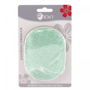 Burete profesional pentru curatare fata, IDei, 10.5 x 8 cm, Verde Burete profesional pentru curatare fata, IDei, 10.5 x 8 cm, Verde