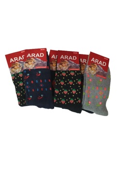 Set cu 6 ciorapi flausati dama, 80% Bumbac, 36-40 Multicolor Set cu 6 ciorapi flausati dama, 80% Bumbac, 36-40 Multicolor