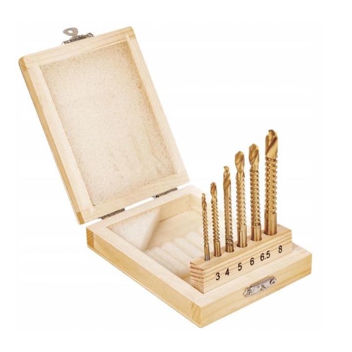 Favágó készlet, 3-8 mm, 6 elem, Kraft & Dele, KD997