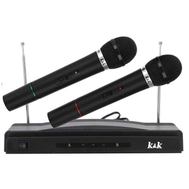 KARAOKE SZETT – vezeték nélküli – 2 mikrofonnal
