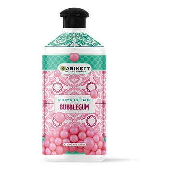 Spuma de baie cu bubble gum, 1000ml, Kabinett Spuma de baie cu bubble gum, 1000ml, Kabinett