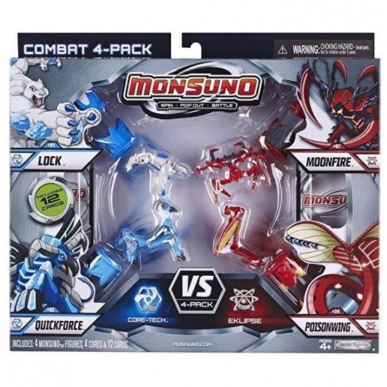 Starter Pack Monsuno - Figurines Monstres Animaux - Jeu D'action - Neuf Pour Enfants 4 à 9 Ans