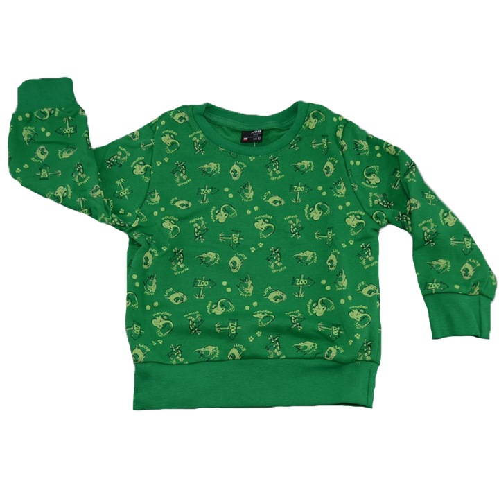 Bluza cu maneca lunga pentru baieti Atut BL8370-98, Verde 67920